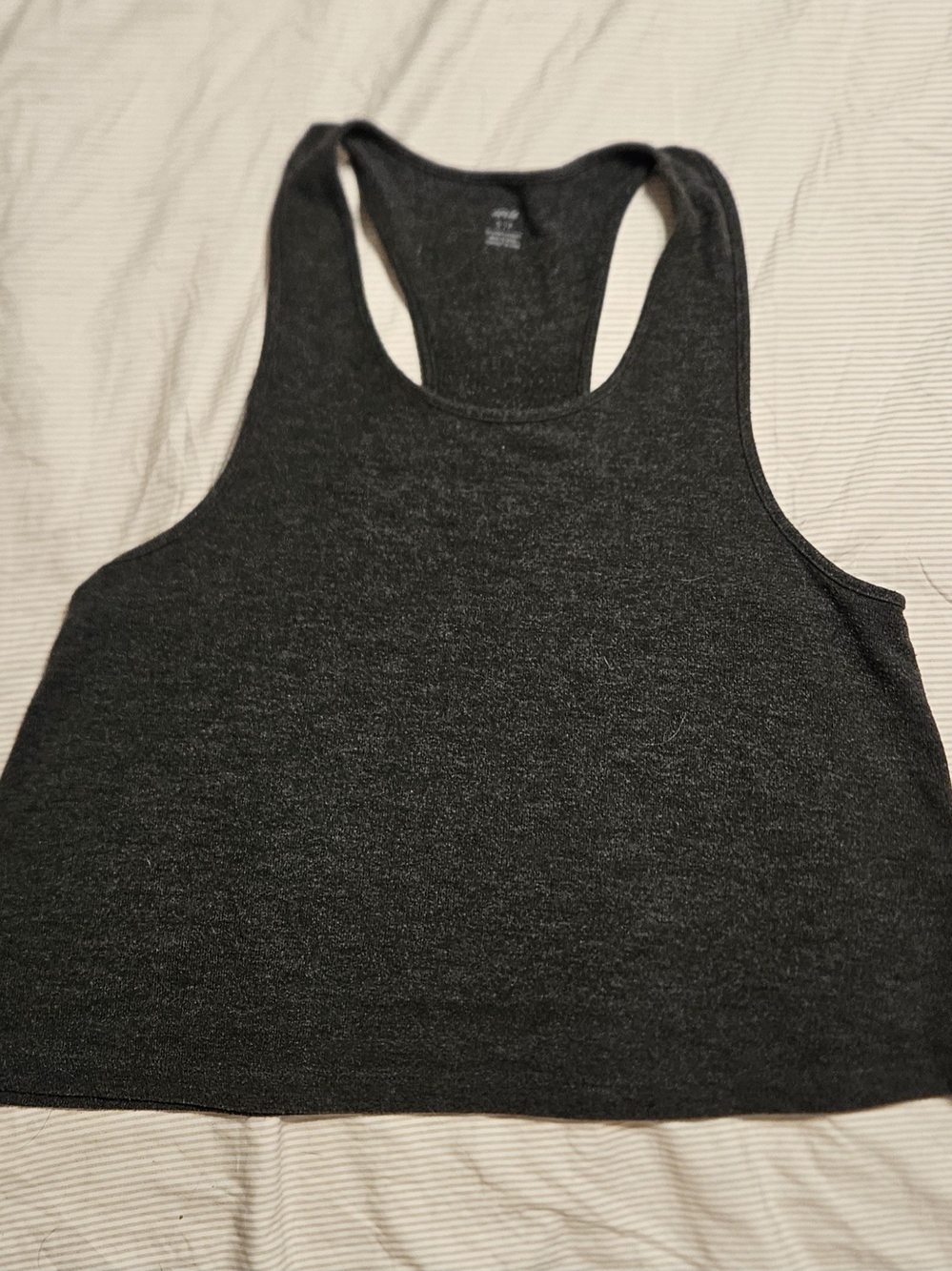 aerie Dark Charcoal Racerback Tank Top
